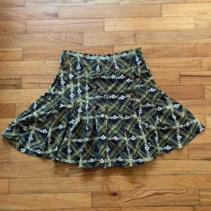 UO Emerson Printed Pleated Wrap Skirt
